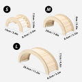 Hamster Wooden Steps Bridge Toy Guinea Pig Hedgehog Squirrel Arch Bridge Small Pet Exercise Toys Arch Bridge D9254. 