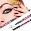 Pack of 2 & 1 Yankina Black Eyeliner Markers – Precision Eye Makeup Tools Multiple pack. 