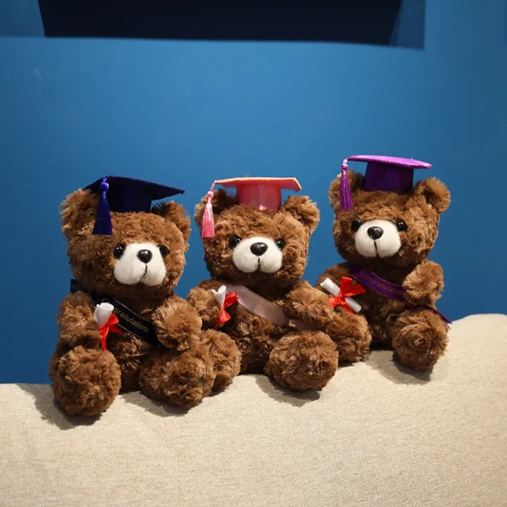 18CM%20Dr.%20Bear%20Cute%20Plush%20Toy%20Small%20Light%20Brown%20Teddy%20Wear%20Doctor%20Hat%20Doll%20Graduation%20%20-%20Image%202