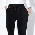 Casual Cotton Men Stretch Trousers Solid Slim Fit Men's Pants New Autumn Winter High Quality Classic Business  Pants Men. 