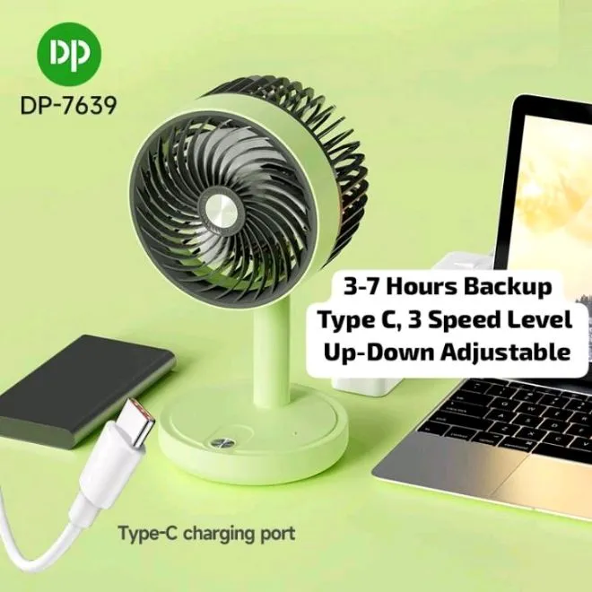 DP-7639%20Rechargeable%204000mAh%20Battery%203-6%20hours%20battery%20backup%20with%20Three%20super%20Speed%20Modes%20Up-Down%20Adjustable%20table%20mini%20Fan%20-%20Image%209