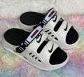 Mens New Open-Toe Dual-Strap Chunky Double Parted Sole EVA Comfort Sandal. 