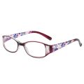 Stylish Blue Light Blocking Reading Glasses for Women - Pattern Print; UV Protection & Spring Hinge Design. 