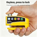 Motorcycle Bicycle Lock Alarm Protection Padlock Waterproof Brakelock with Keys Safety Anti-Theft Scooter Wheel Disc Brake Locks.