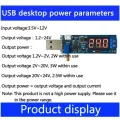 DC-DC 5V to 3.5V / 12V USB Step UP / Down Power Supply Module Adjustable Boost Buck Converter Out DC 1.2V-24V.