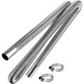 Stainless Steel Exhaust Pipe 24.5mm Inner Diameter Exhaust Extension Tube for Air Diesel Parking Heater Fit to 24mm Thru Hull.