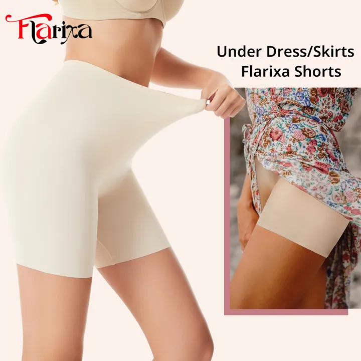 Flarixa%20Seamless%20High%20Waist%20Slip%20Shorts%20Women%20Stretch%20Boyshorts%20Panites%20Underwear%20Protective%20Pants%20Under%20Skirt%20Dress%20Hips%20Lfting%20-%20Image%205