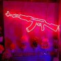 Neon Light Gun Shape AKM Model made with long life premium quality light. 