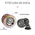 NanLio X150 MTB Bike Hub | 150 Clicks 6 Pawls 3 Teeth Loud Sound | Sealed Bearings 24/28/32/36H | 8–12 Speed HG XD MS Compatible.