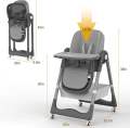KidsSansar - Foldable Baby Dining Chair with Adjustable Height. 