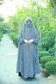 Women's niqab khimar beautiful linen white color niqab khimar-best hijab.