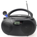 CD/MP3 Player Boombox with Bluetooth AM FM Radios and USB/MP3, Bass Boost, AC DC Power.