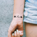 Waterproof Temporary Tattoo Sticker English Letter Star Moon Anchor Fly Bird Fake Tatto Flash Tatoo finger Tato for Girl Women. 