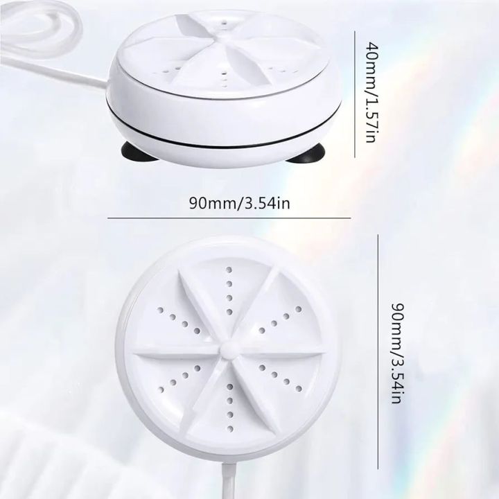 Portable Mini Ultrasonic Turbine Washing Machine