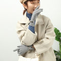 Winter Women Keep Warm Touch Screen Plus Fleece Chain Gloves Elegant Fashion Personality Soft Drive Cycling High Elasticity. 