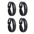 4pcs Magic Twist Donut Bun Clip DIY Ponytail Hair Styling Tools Black Mushroom Head Hair Reel for Bobo and Ball Head Hairstyles. 