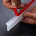 Silicone Water Stopper Self-Adhesive Bendable Flexible Water Retaining Strip Bathroom Door Dry Wet Separation Shower Dam Barrier. 