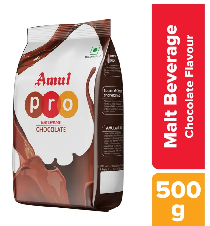 Amul Pro Malt Beverage Chocolate 500 Gm | Daraz.com.np