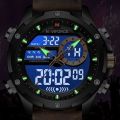 NAVIFORCE Digital Men Military Watch Waterproof Wristwatch LED Quartz Clock Sport Watch NF9208. 