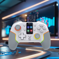Wireless Controller 7052P for PC/Switch/iOS/Android With Intelligent Screen,Hall Joysticks &Turbo/Vibration,1000mAh Gamepad. 