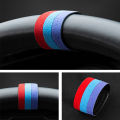 1Pcs Italy Super Suede Universal Car Steering Wheel Booster Personality Center Line Marking Flannel Interior Decoration.