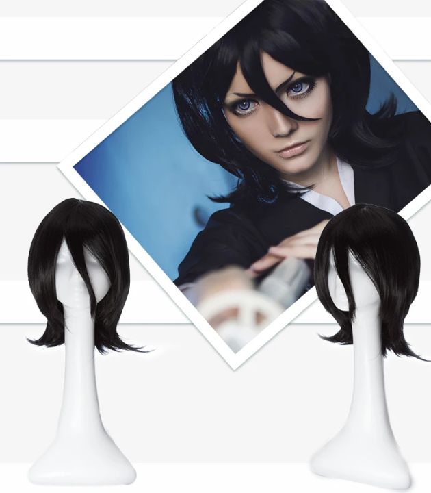 Hot%20Kuchiki%20Rukia%20Cosplay%20Wig%20Black%20Short%20Curly%20Heat%20Resistant%20Synthetic%20Hair%20Halloween%20Costume%20Anime%20Party%20Wigs%20-%20Image%202