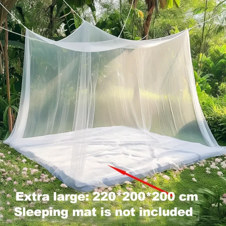 %20Mosquito%20Nets%20Palace%20Four%20Door%20King/Queen%20Double%20Size%20Home%20Single%20Beds%20Prevent%20Insect%20Outdoor%20Square%20Grace%20White%20Canopy%20Net%20-%20Image%203