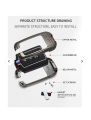 Honda Civic 2022,2023 oriel Zinc Alloy metal key Fob remote cover with key chain. 