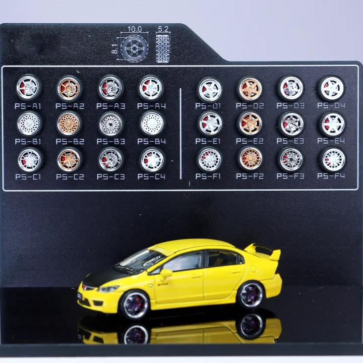 Kicarmod%201/64%20Model%20Car%20ABS%20Wheels%20with%20%20Tire%20Brake%20Disc%20Metal%20Rims%20Diameter%2010mm%20Refitting%20Parts%20For%20Model%20Car%20-%20Image%206