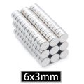 1 Pcs 6x3 Neodymium Magnet 6mm x 3mm N35 NdFeB Round Super Powerful Strong Permanent Magnetic imanes Disc 6x3. 