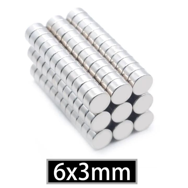 1 Pcs 6x3 Neodymium Magnet 6mm x 3mm N35 NdFeB Round Super Powerful Strong Permanent Magnetic imanes Disc 6x3