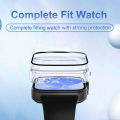 For Huawei Watch Fit 3 All-Around Screen Protector Glass+Cover Hard PC Bumper Tempered Glass Watch Case For Huawei Watch Fit 3.