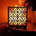 "Salt lamps for room Himalayan Salt Metal Basket Lamp - Square Shape with Authentic Salt Chunks | Illuminate Your Space with Stylish Elegance". 