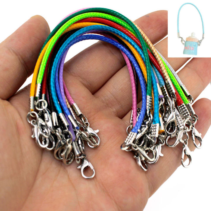 20Pcs%20Leather%20Wax%20Rope%20String%20Chain%2015cm%20Lanyard%20Lariat%20Strap%20Cords%20Double%20Lobster%20Clasp%20Rope%20Fit%20Mini%20Model%20Doll%20Pendants%20Clasp%20-%20Image%202