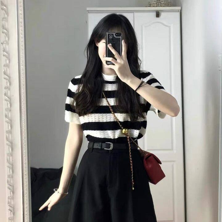 Gakki%20Korean-style%20loose%20all-match%20shirt%20free%20size%20soft%20and%20comfortable%20short-sleeved%20sweater%20T-shirt%201233%20#%20-%20Image%206