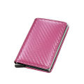 Rfid Carbon Fiber Card Holder Wallets Men Brand Rfid Magic Trifold Leather Slim Mini Wallet Small Credit Card Holder Money Bag Male Purses. 