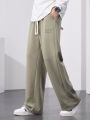 Men's Straight Sweatpants Wide Leg Cotton Track Pants Drawstring Letter Sports Baggy Pants Casual Long Trousers Big Size 8XL.