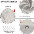 Grey Gold Marble Abstract Modern Bathroom Decoration Waterproof Washable Fabric Bathtub Deluxe Standard Shower Curtain 180 * 180. 