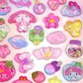 2026 Cute Sanrio Kuromi My Melody 3D Relief Stickers Kawaii Girls Cartoon Crystal Sticker Handmade Diy Hand Account Decals Gifts. 