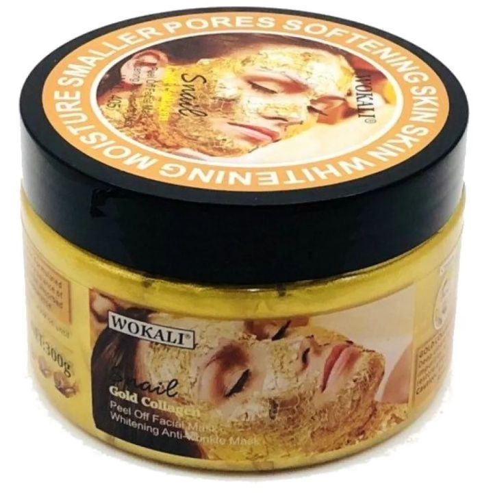 Wokali Snail Gold Collagen Peel Off Whitening Mask 300g