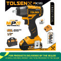 TOLSEN 20V Li-ion Brushless Cordless Impact Wrench Driver With 2pcs battery & 1pc charger Model: 87258. 