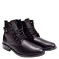 Black Leather Chelsea Long Ankle Boots For Men (Nep Mart). 
