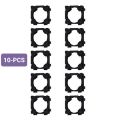 10-PCS 18650 Li-ion Battery Spacer Bracket Holder - Single Cell Plastic Battery Spacer for DIY Battery Pack, Power Bank, and Solar Applications Black.