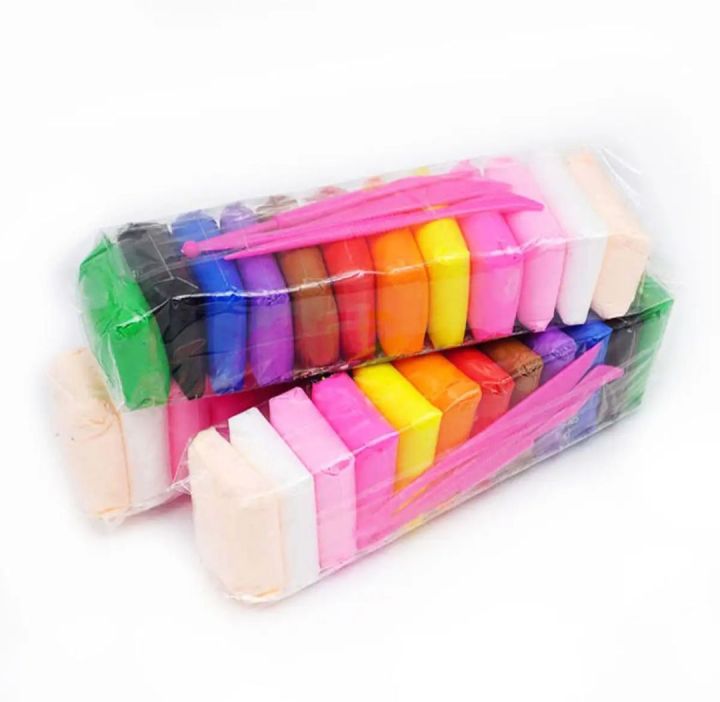 12pcs-1pac%20DIY%20Soft%20Magic%20Super%20Clay/Craft%20ideas%20for%20Baby/Kids%20-%20Image%202
