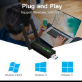 1300Mbps USB WiFi Adapter Dual Band 2.4G 5GHz Wireless Dongle Signal Receiver AP Mode For PC/Laptop Win7/10/11 Driver Free. 