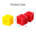 Montessori Math Toys 10 Colors Rainbow Link Cubes Snap Blocks Stacking Game Educational Learning Toys For Children Diy 3D Puzzle.