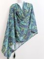 Women's fashionable velvet shawl. 