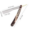 Salon Barber Pattern Razor Manual Shaver Straight Edge Rack Folding Shaving Beard  Cutter Holder Barbershop Accessories. 