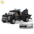 HUIQIBAO MOC Tow truck Model Building Blocks City trailer Bricks Toy for Kids Boy Children Adult Car Set home Decoration.