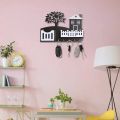 Wooden Keychain Holder - Stylish MDF Key and Mobile Stand, Wall Decor Organizer. 
